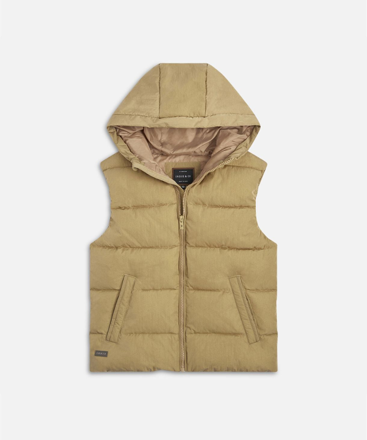 Gold puffer vest online