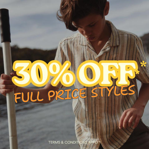 30% Off Full Price Styles*