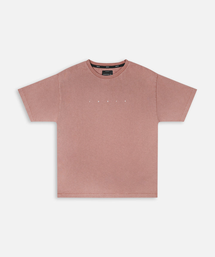 The Indie Oversized Tee - Rhubarb