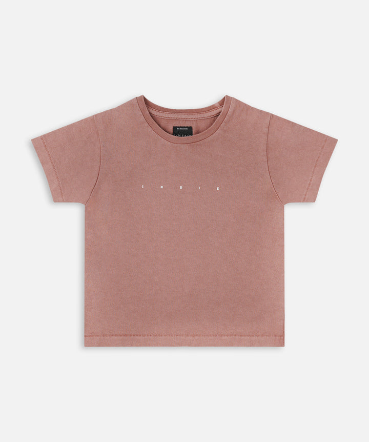 The Indie Oversized Tee - Rhubarb