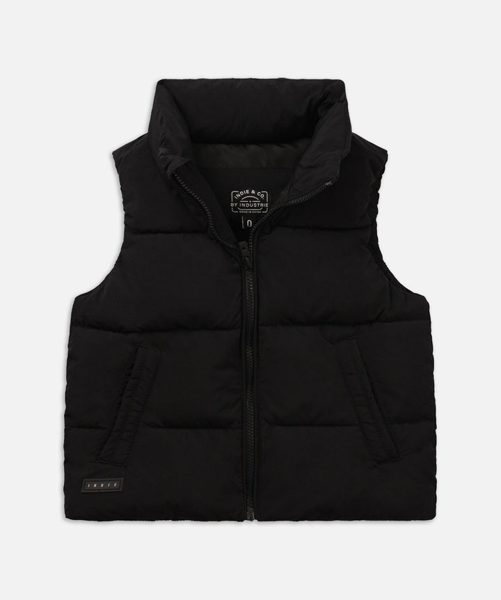 The Osaka Puffer Vest - Black