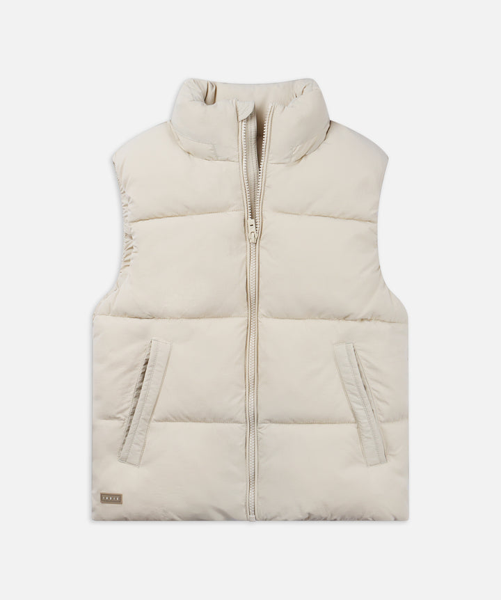 The Osaka Puffer Vest - Stone