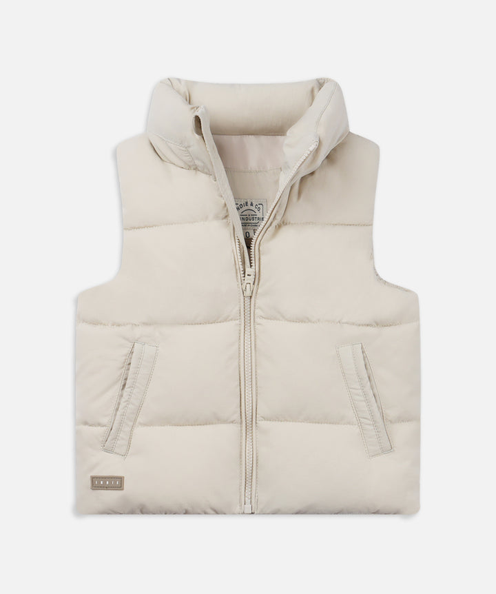 The Osaka Puffer Vest - Stone